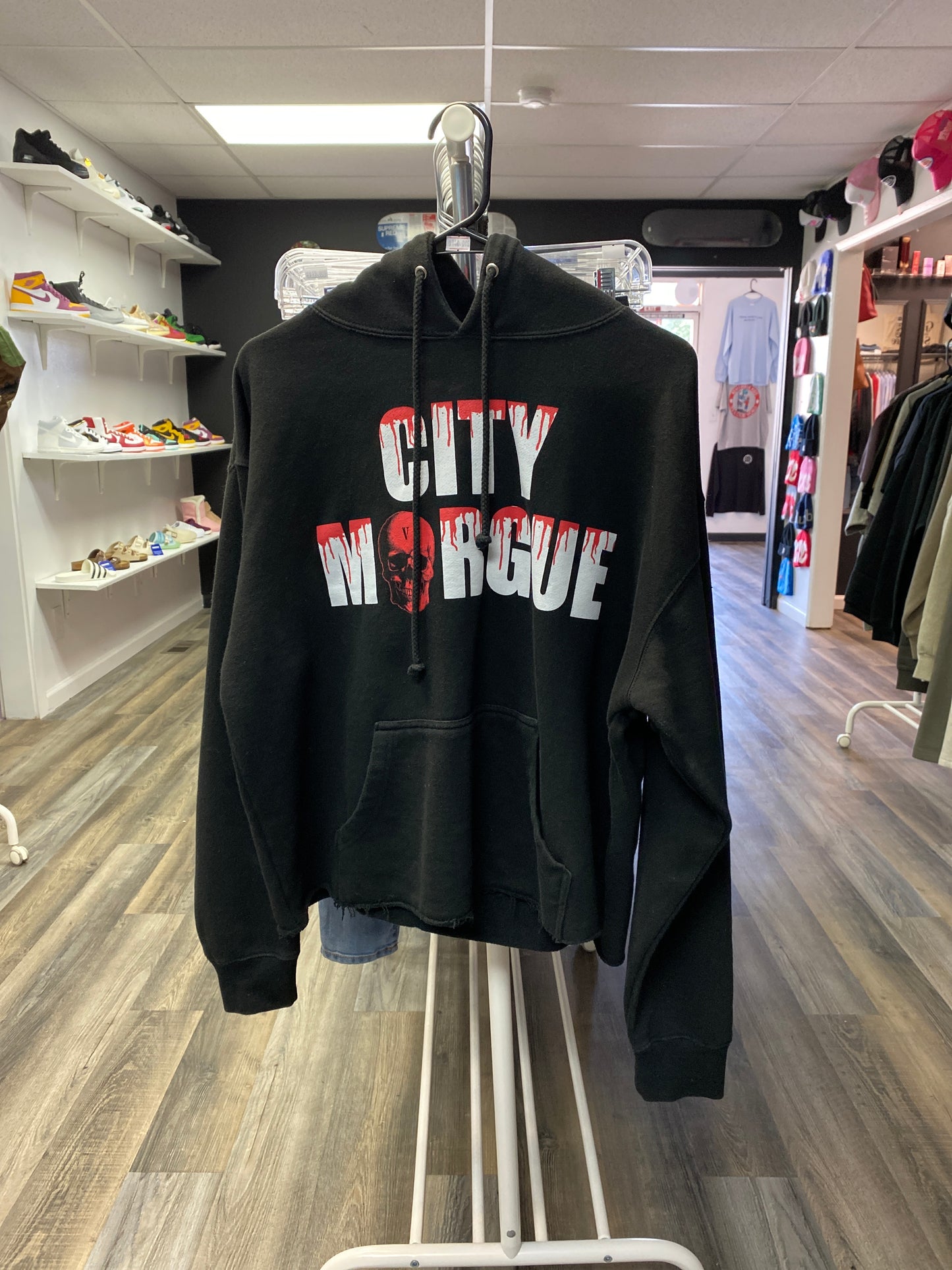 VLONE City Morgue Crop Hoodie