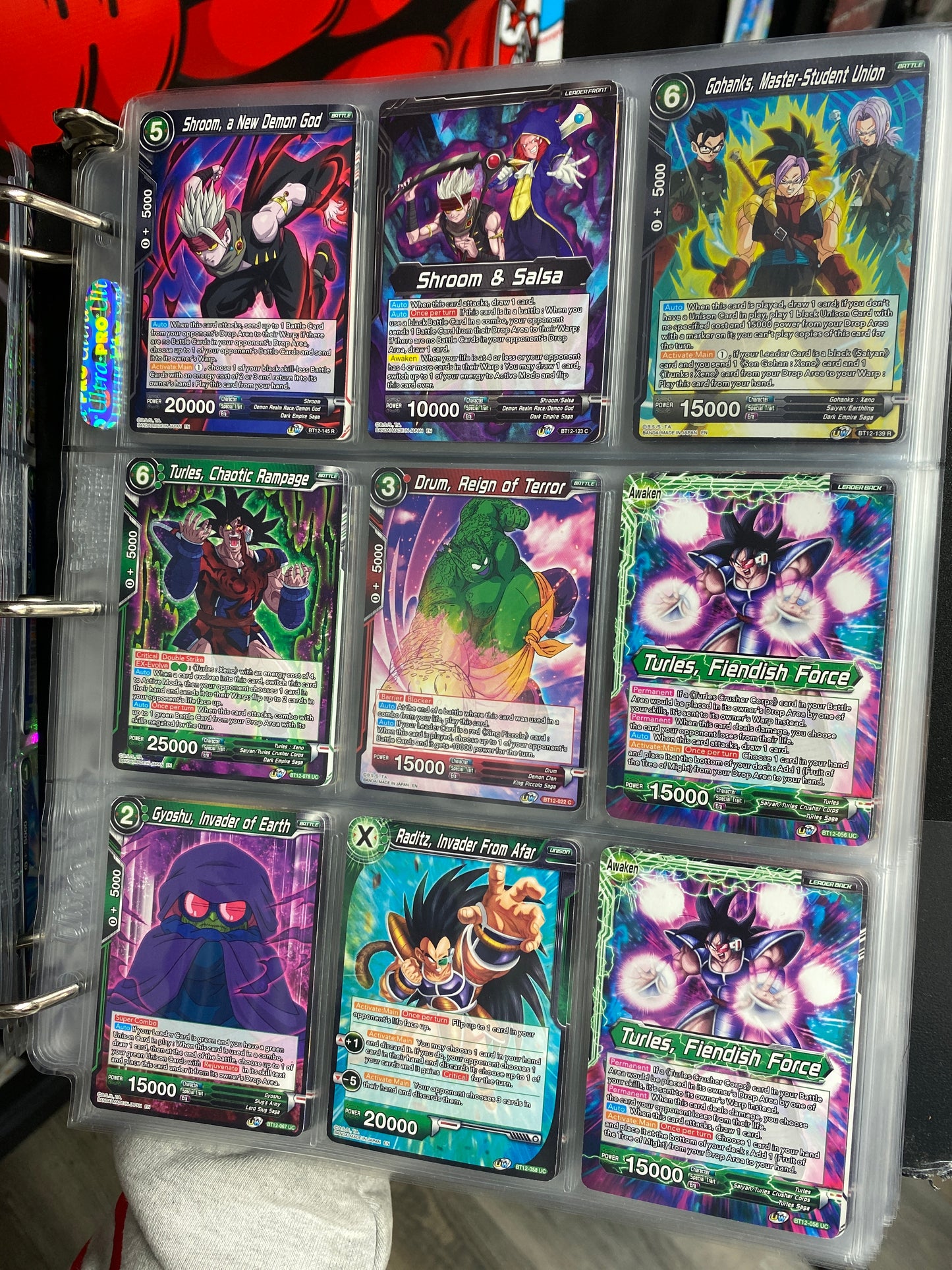 DBZ Binder Over 160 Cards