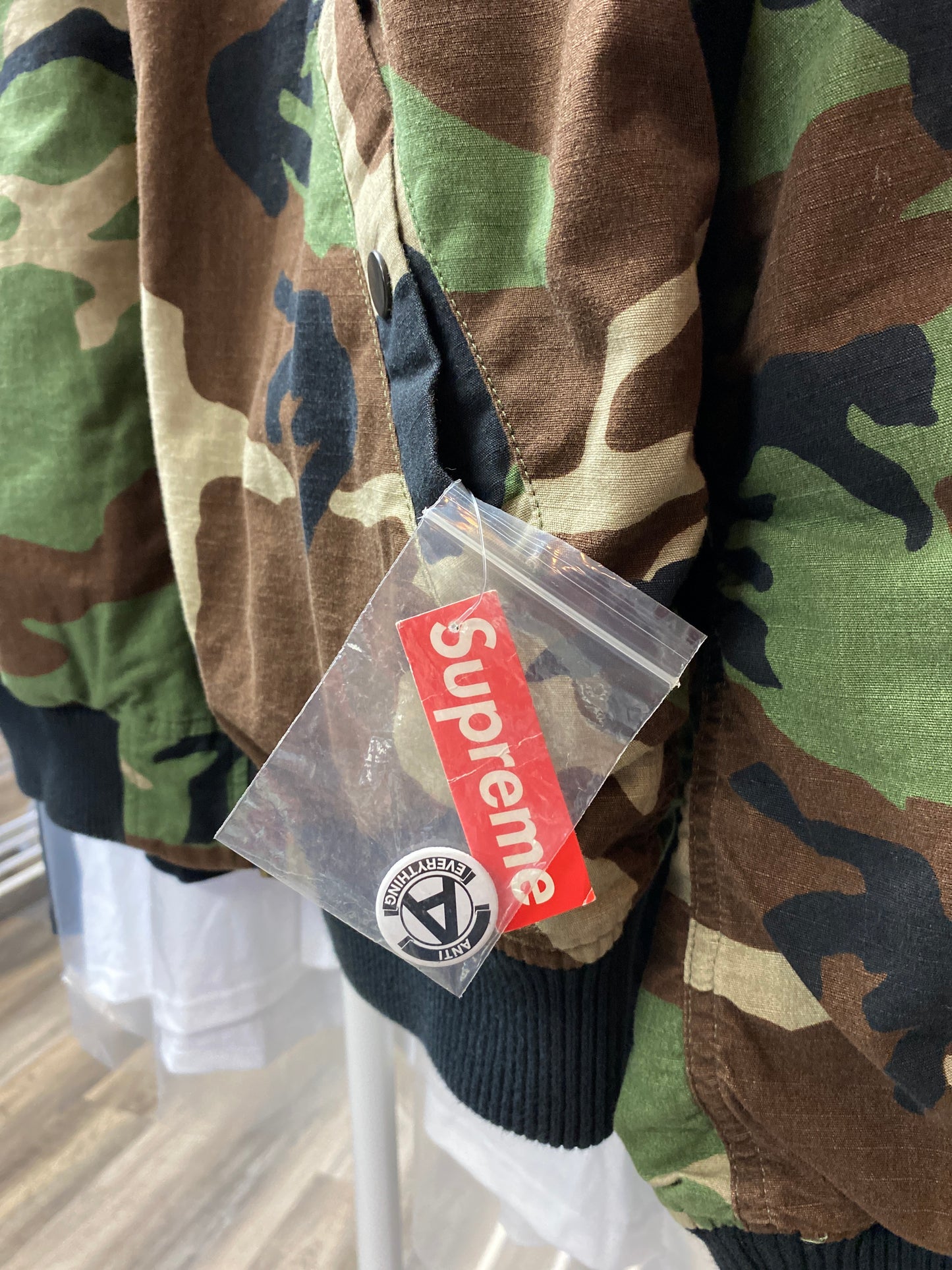 Supreme 2015 Reversible Bomber Jacket Camo