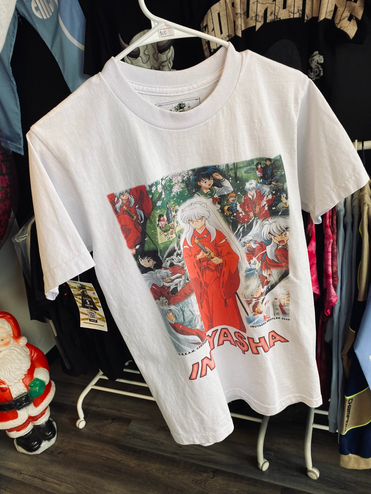 Cream Caution Inuyasha Tee