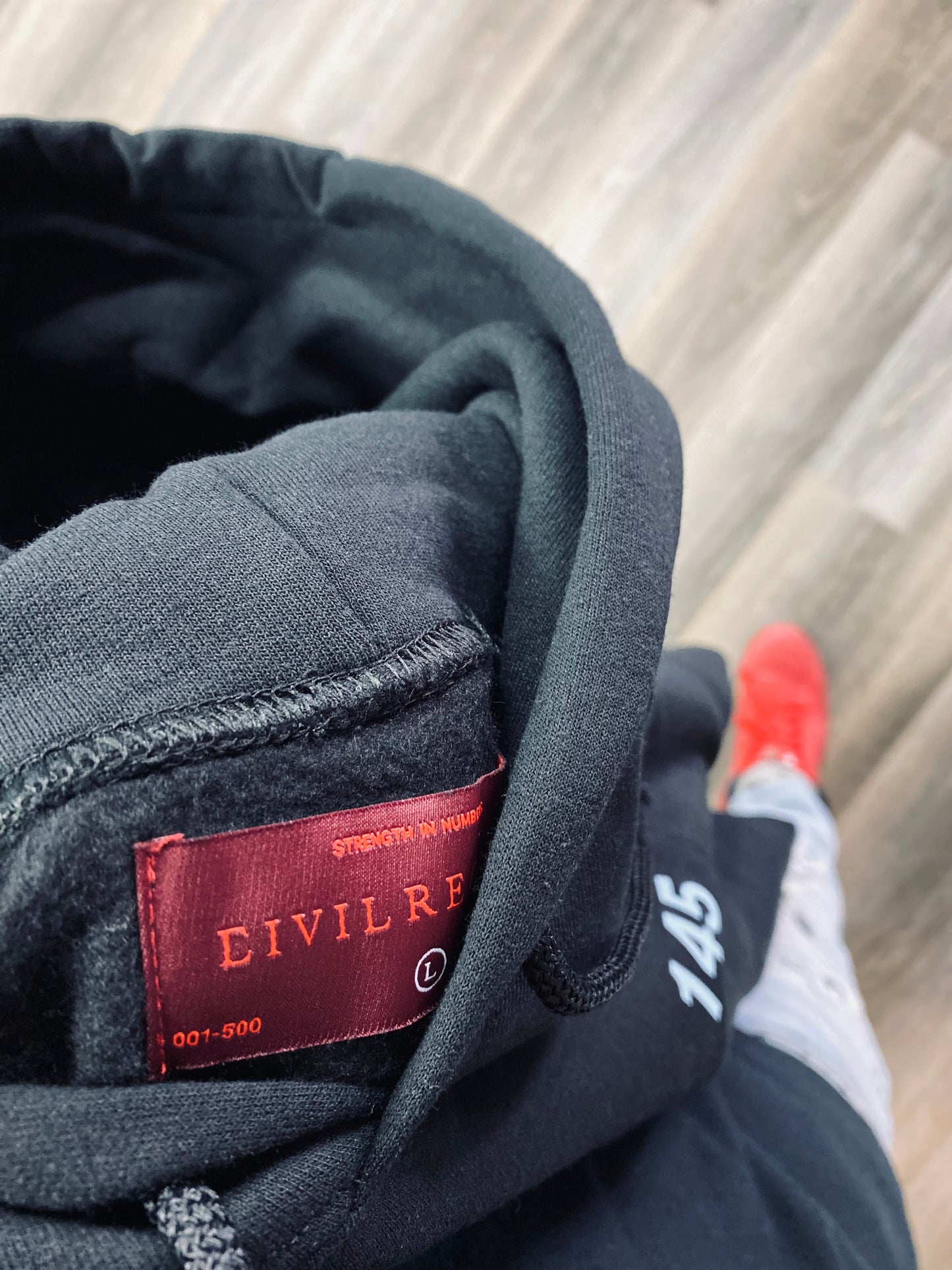 Civil Regime “Red Tag” Hoodie