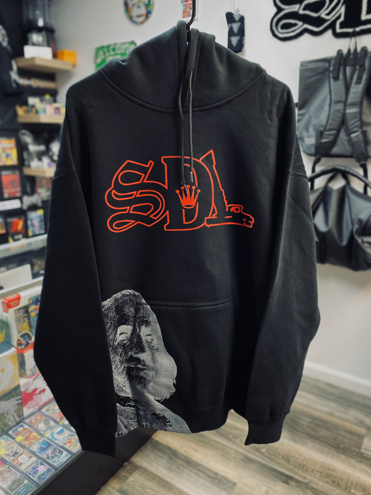 Sky’s Da Limit Black/Red Benjamin Hoodie Size 2Xlarge