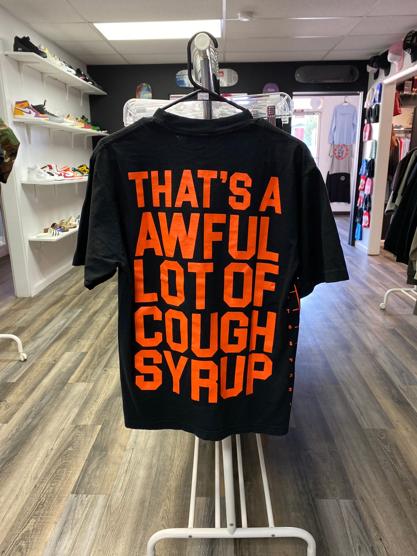 ALOCS black/orange ml tee