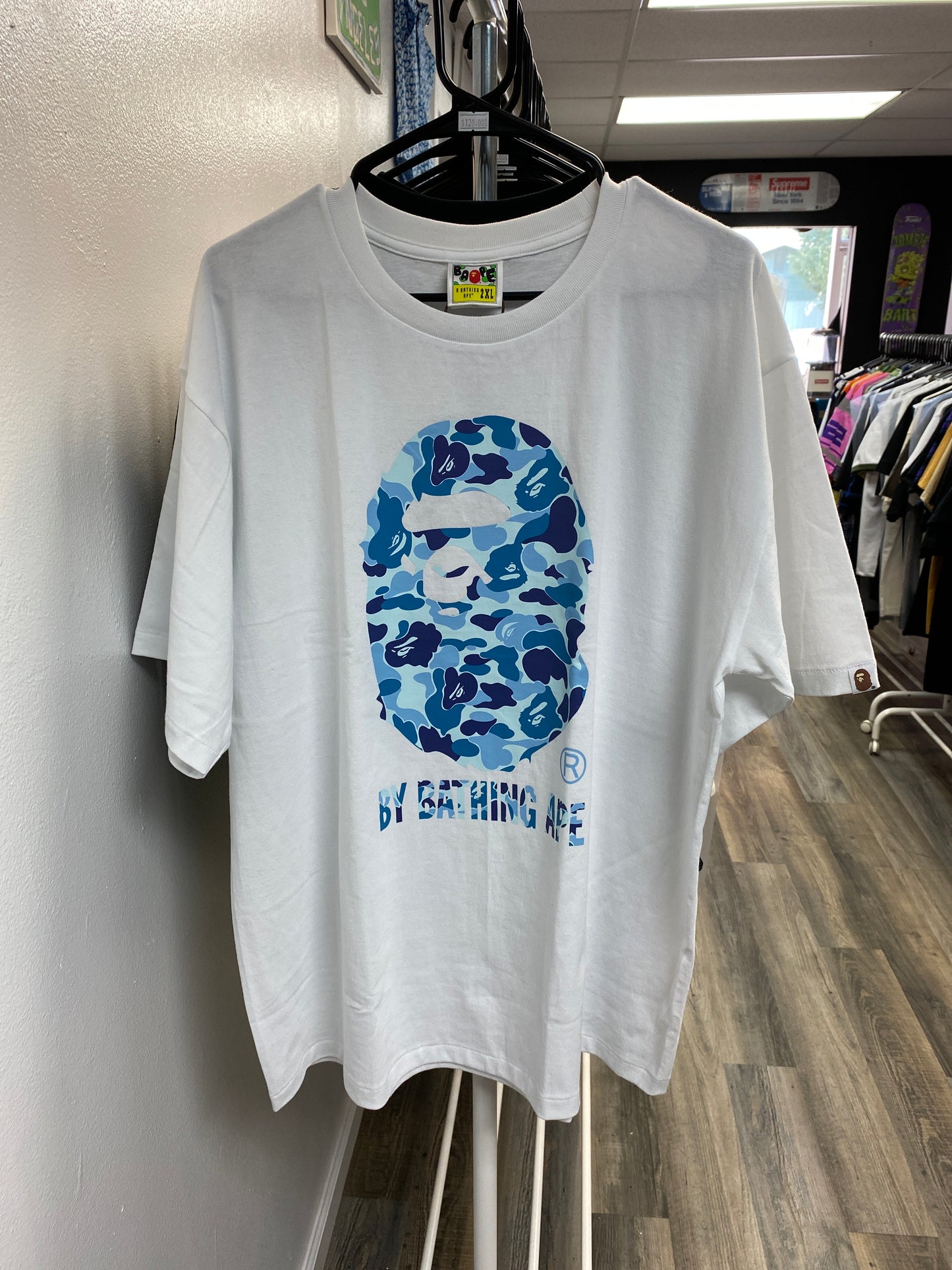 Blue ABC Camo Ape Head