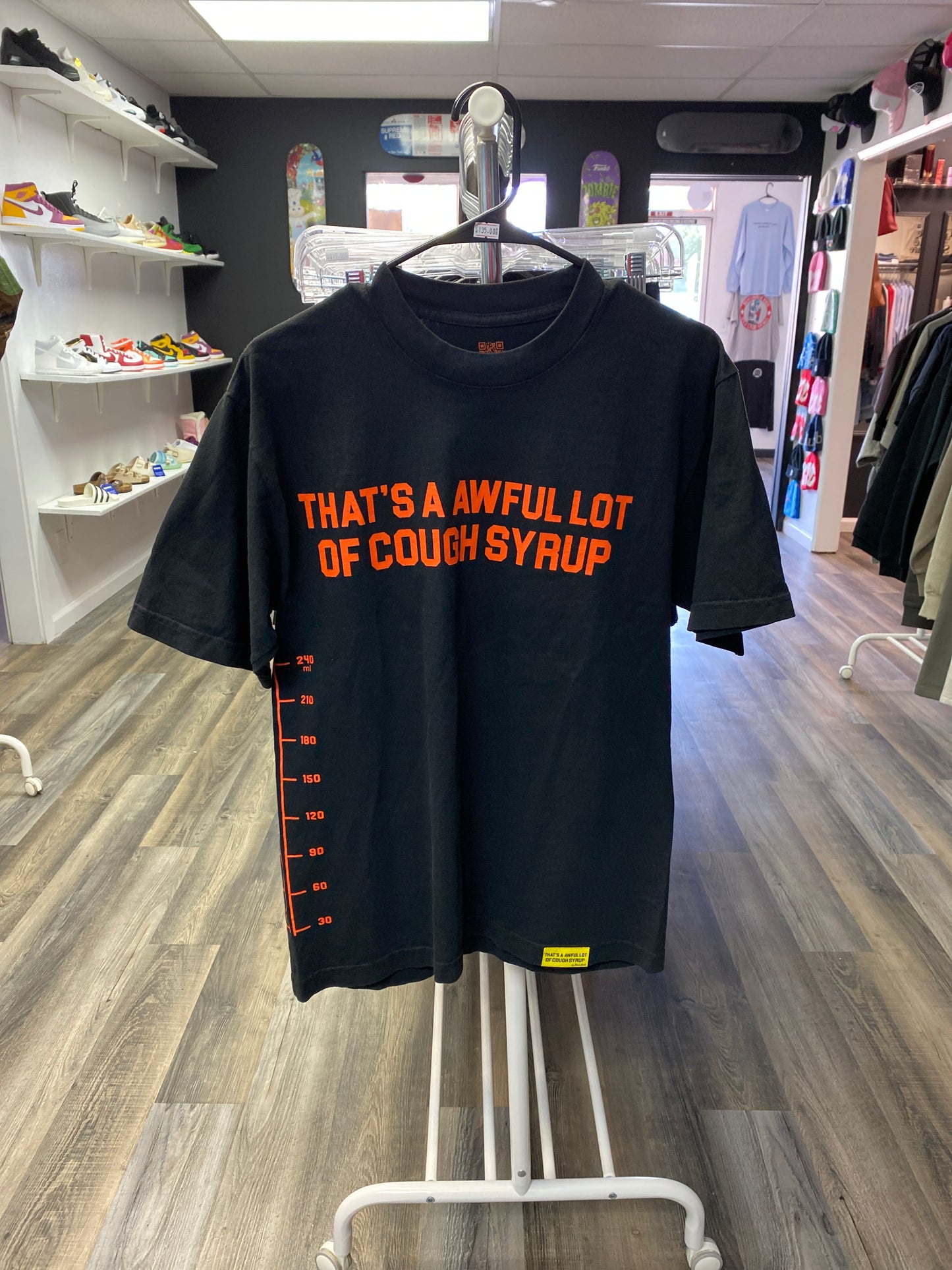 ALOCS black/orange ml tee