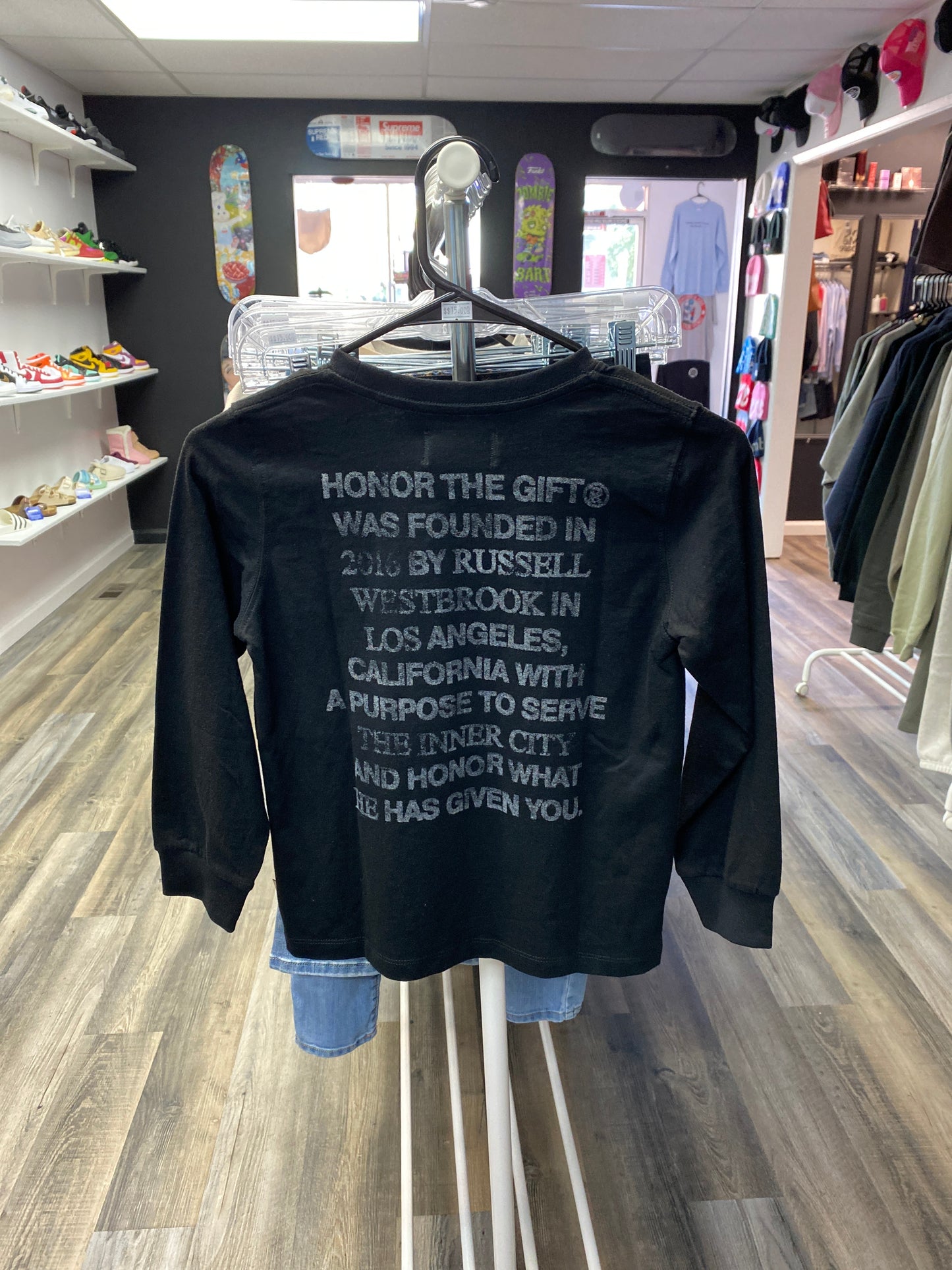 Honor the gift kids long sleeve