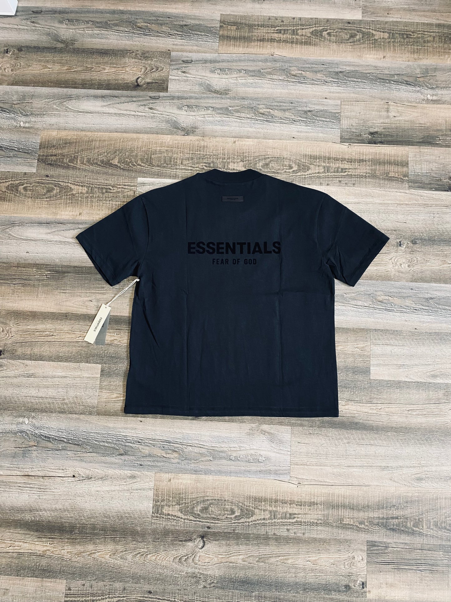 Essentials Short Sleeve Tee Shirt Stretch Limo Black