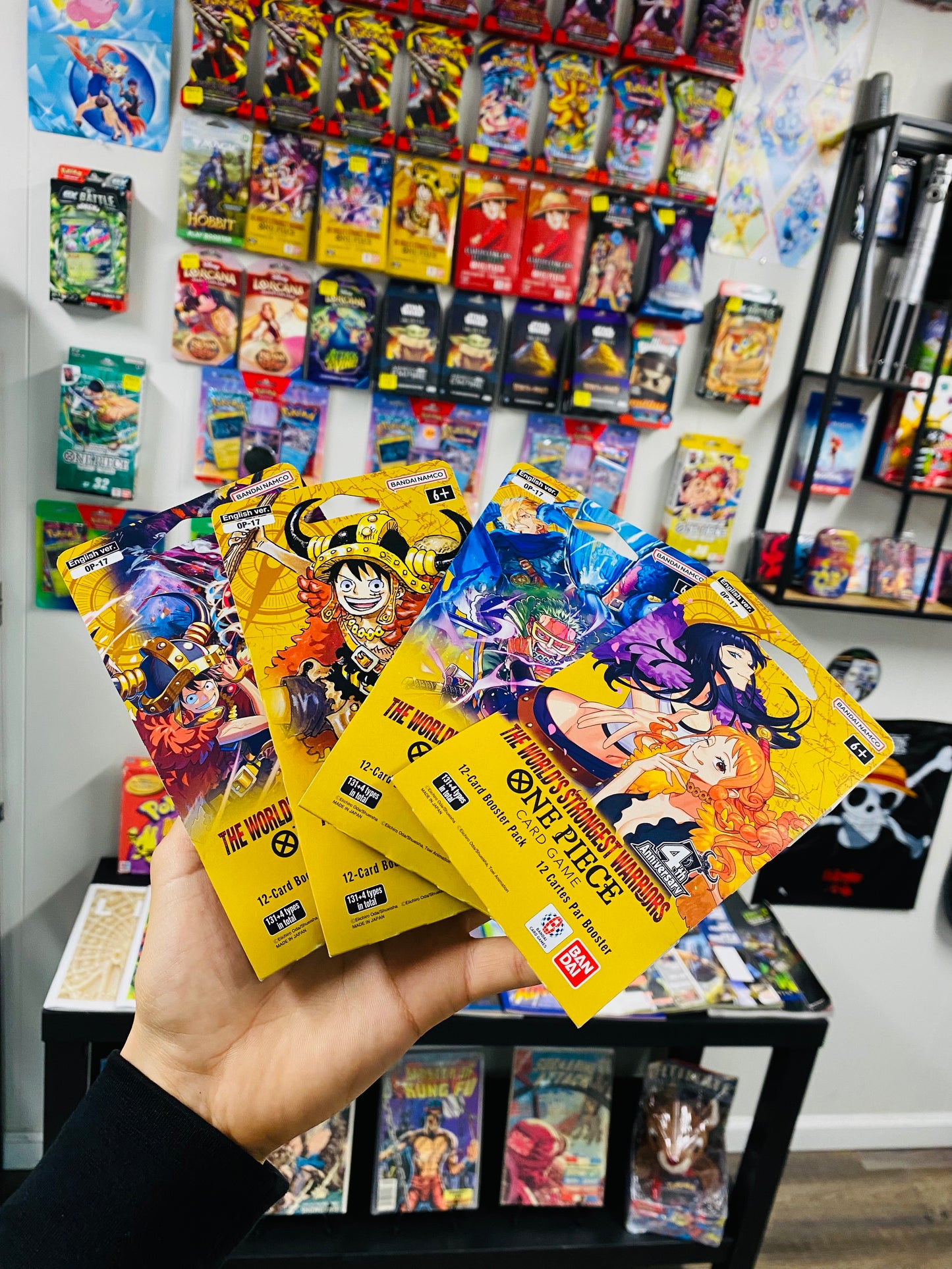 One Piece Op-17 New Sealed Sleeved Booster Packs