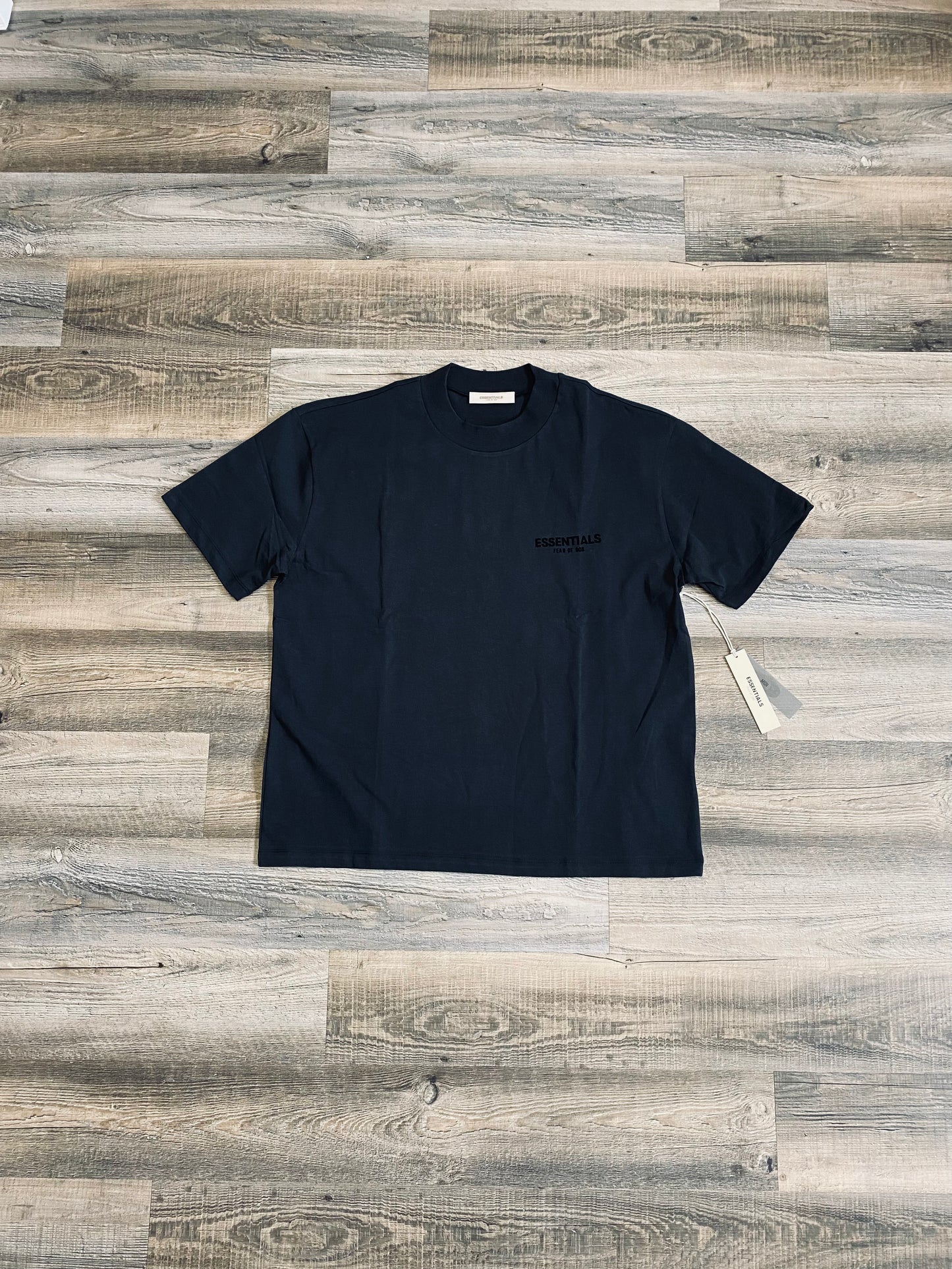 Essentials Short Sleeve Tee Shirt Stretch Limo Black