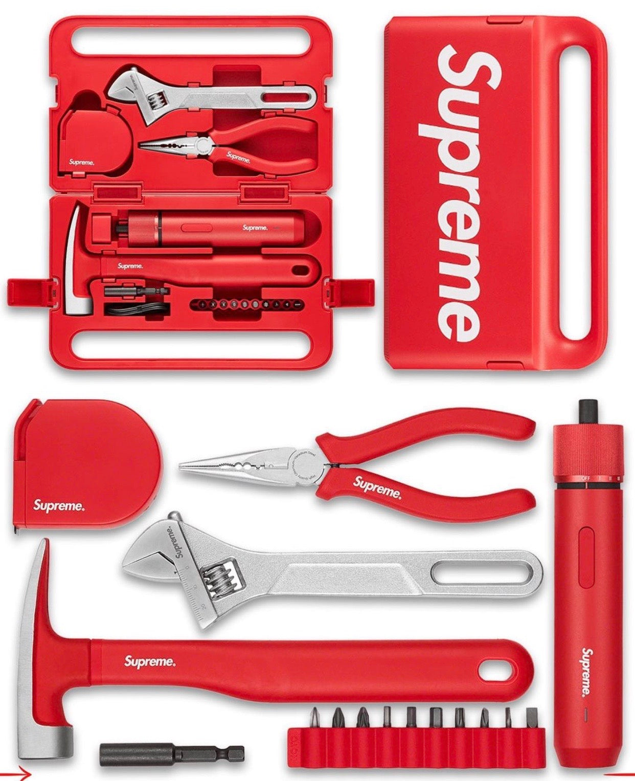 Supreme Hoto 5-Piece Tool Set Red - SS23 - US
