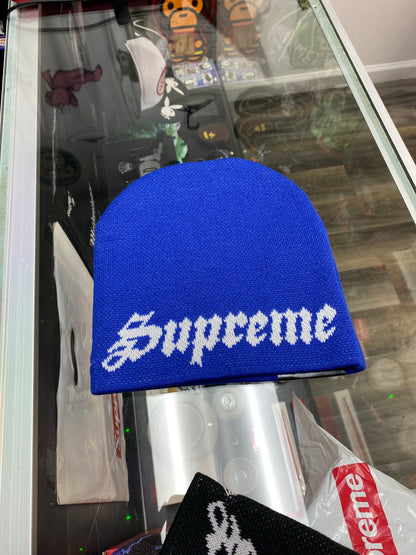 Supreme x New Era Ghost Face Beanie Blue