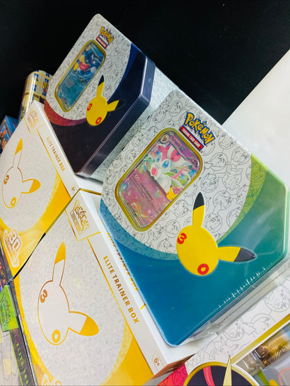 Set Of 2 Sylveon & Greninja 30th Celebration Tins Bundle of 2