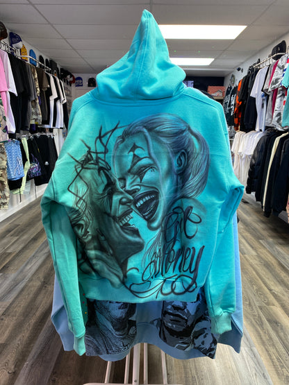 CMC 1 of 1 Air brushed Rhinestone Hoodie