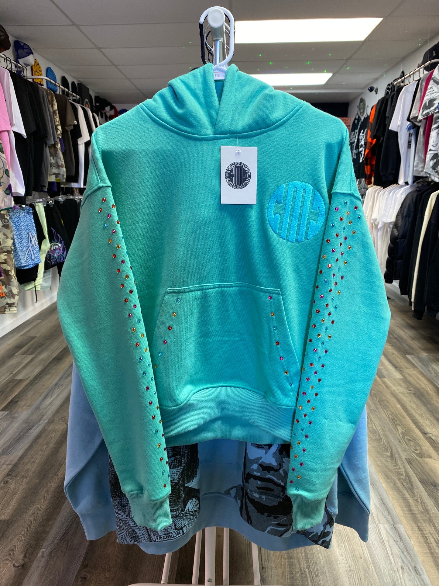 CMC 1 of 1 Air brushed Rhinestone Hoodie