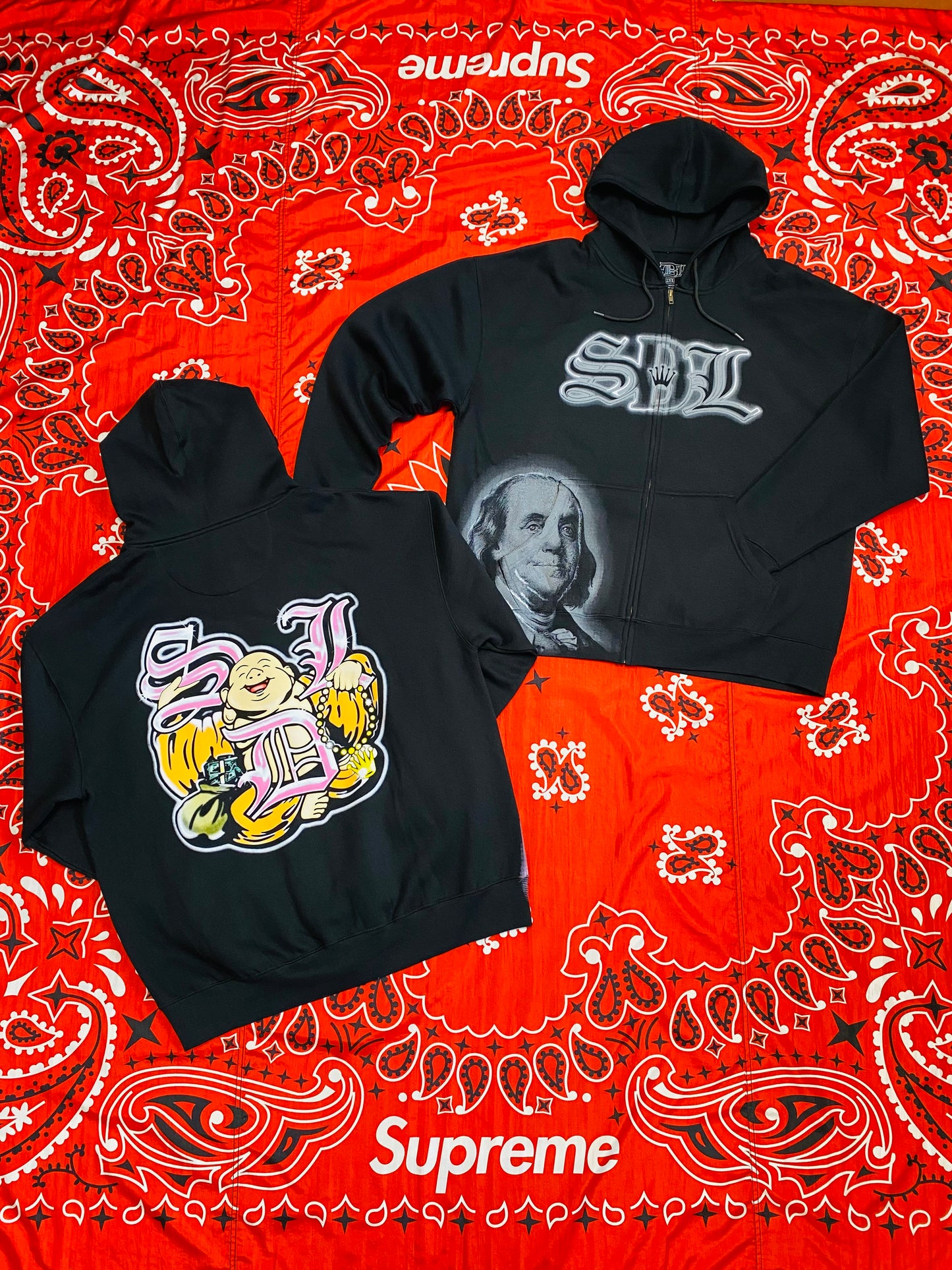 SDL Zip-Up Buddha Hoodie