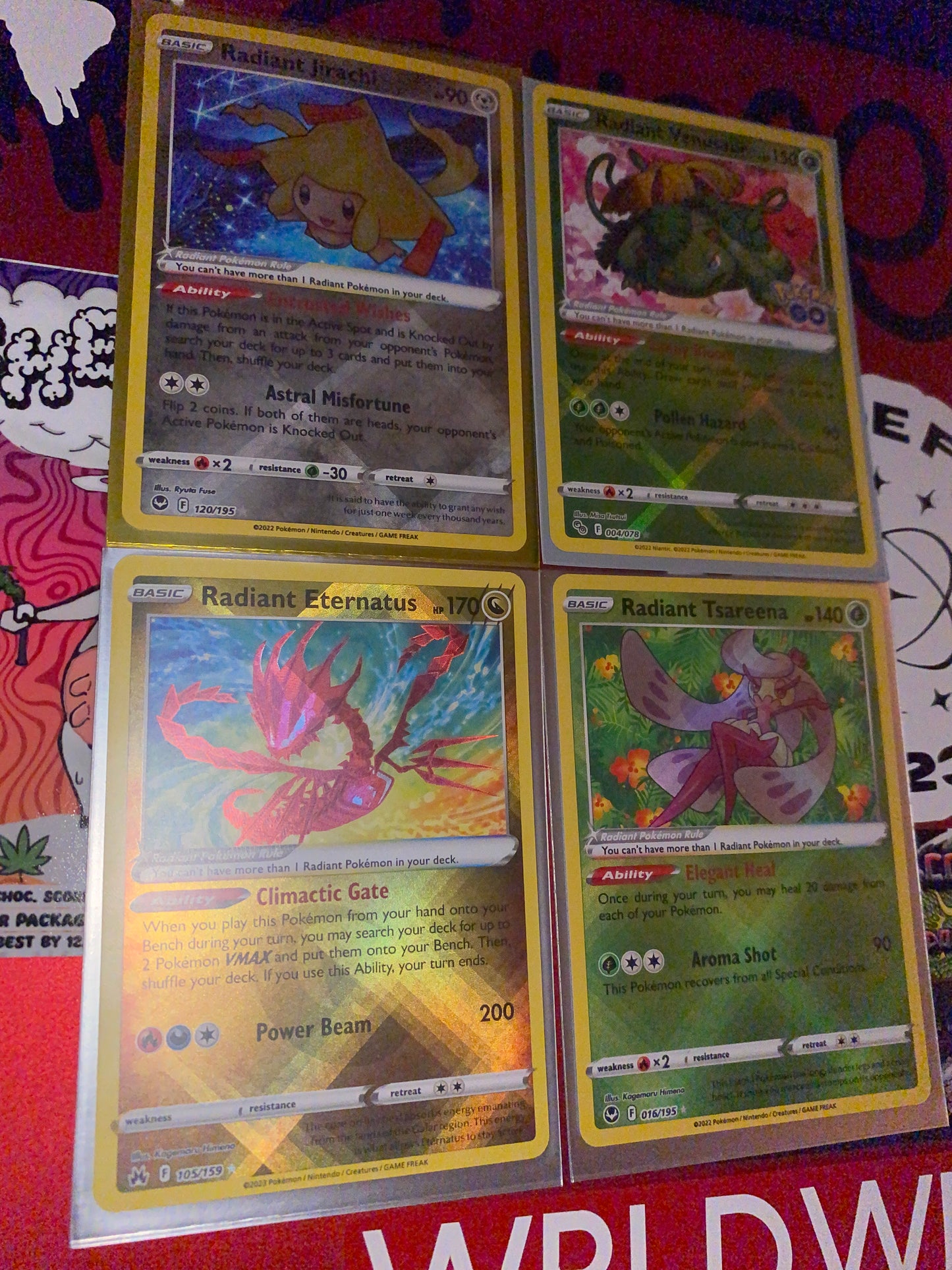 Set of 4 Radiant Holos