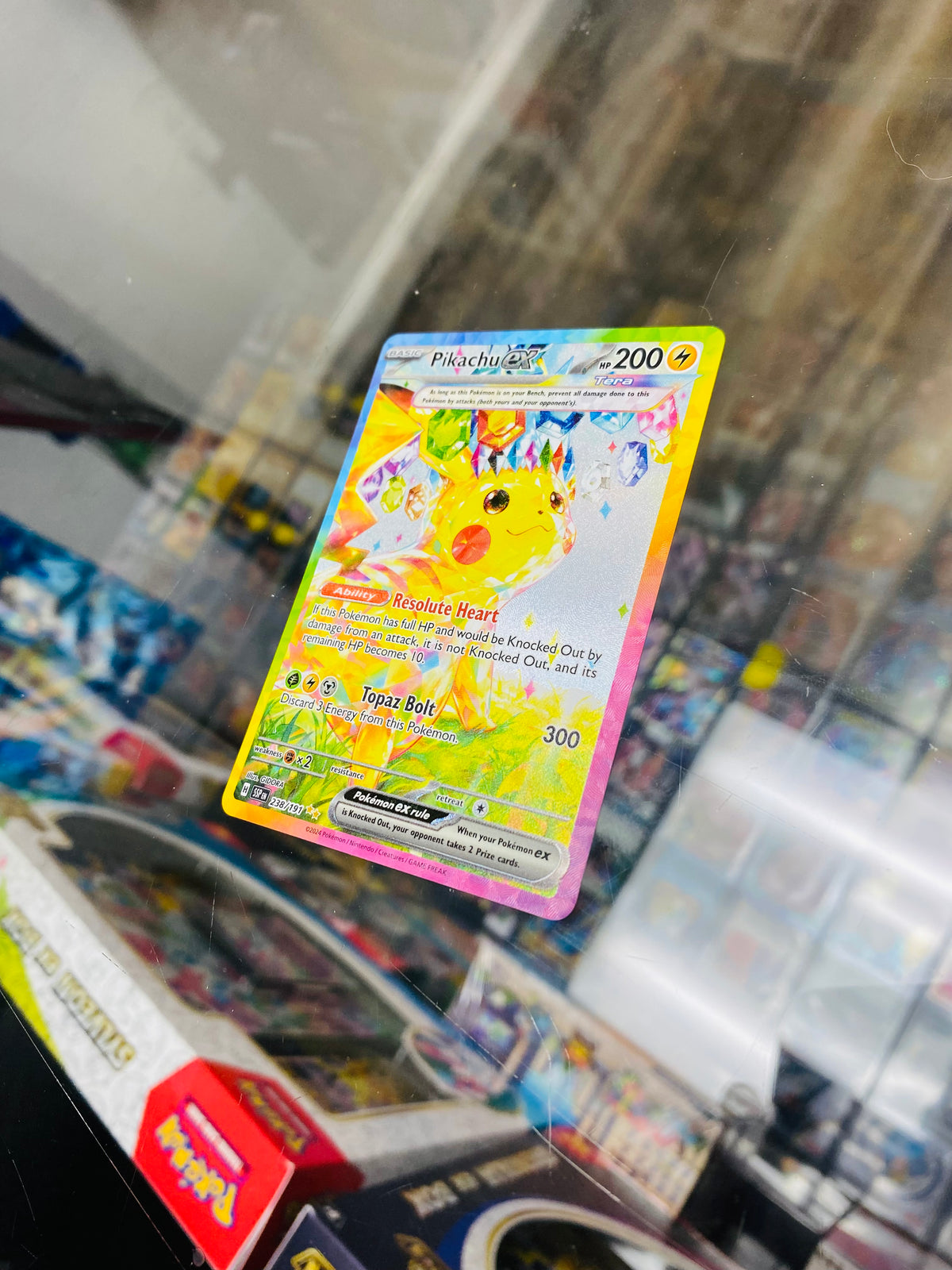 Pikachu ex 238/191 Sv08: Surging Sparks Holo Pokemon Mint+