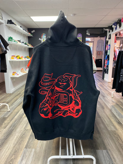SDL Rhinestone Zip-Up Red Buddha
