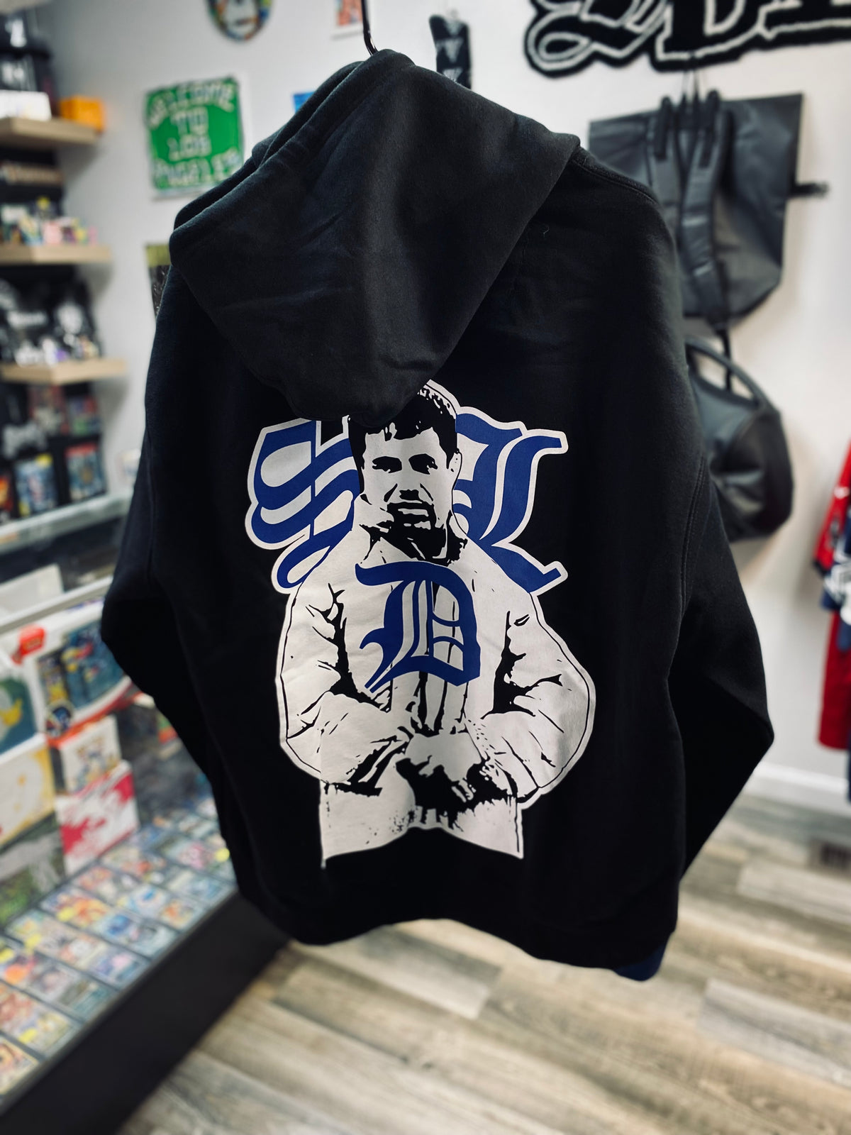Sky’s Da Limit Black/Blue El Chapo Hoodie Size Xlarge
