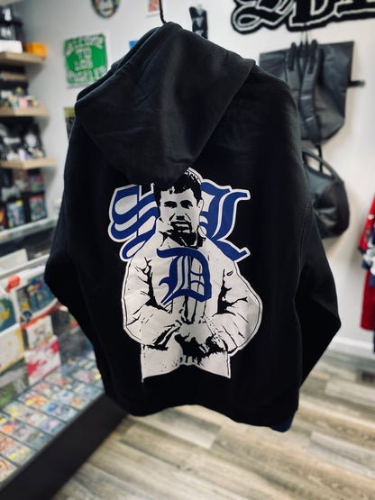 Sky’s Da Limit Black/Blue El Chapo Hoodie Size Xlarge