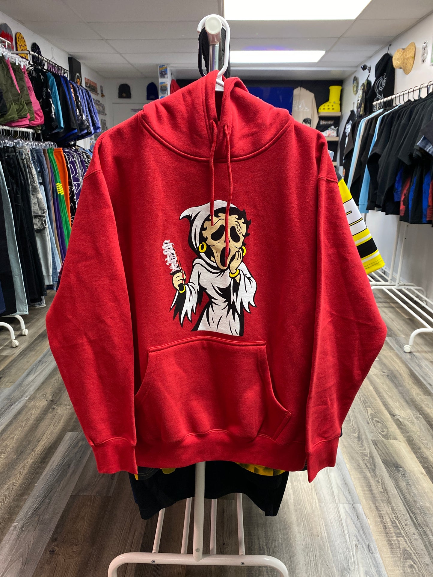 SDL Women’s Pullover Hoodie Ghost Face