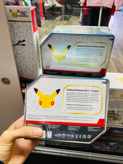 Set Of 2 Sylveon & Greninja 30th Celebration Tins Bundle of 2