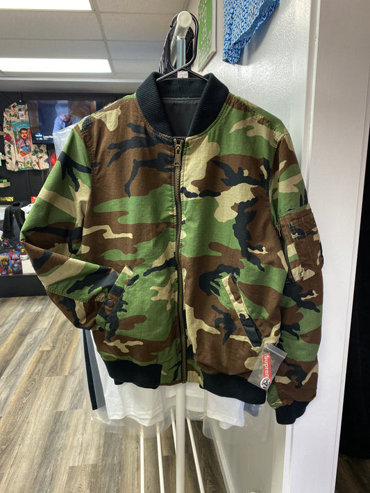 Supreme 2015 Reversible Bomber Jacket Camo