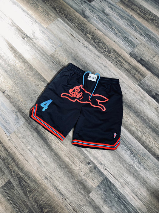 Jumping dog basketball shorts