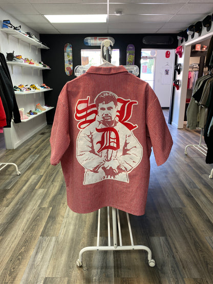“Pre-Owned” SDL half zip tee shirt