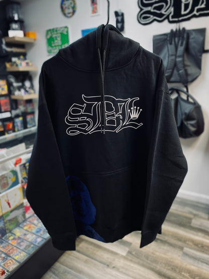 Sky’s Da Limit Black/Blue El Chapo Hoodie Size Xlarge