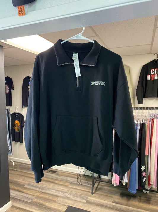 V.S Womens Half Zip Crewneck