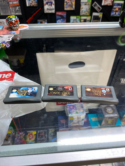 Set of 3 Lord Of The Rings Gameboy Advance