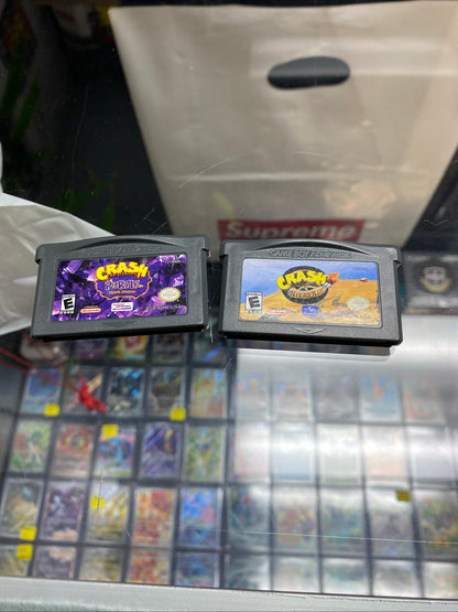 Set of 2 Crash Bandicoot Gameboy Advance