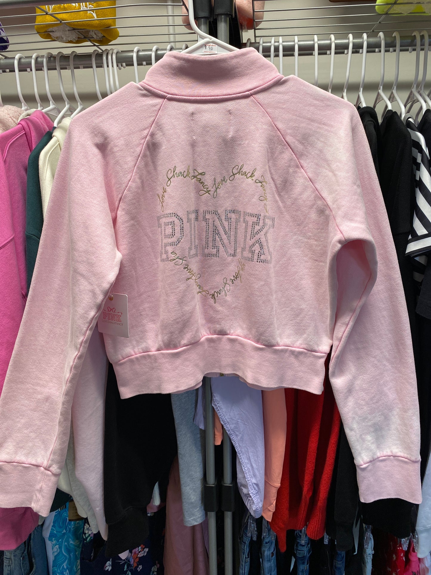 V.S Crewneck Zip Up