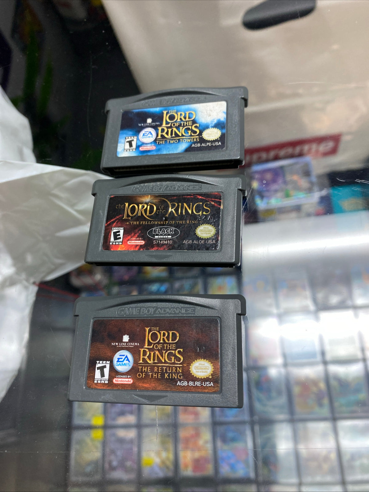 Set of 3 Lord Of The Rings Gameboy Advance