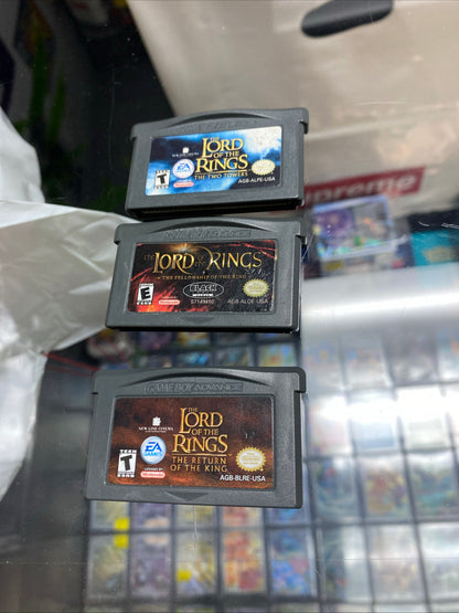Set of 3 Lord Of The Rings Gameboy Advance