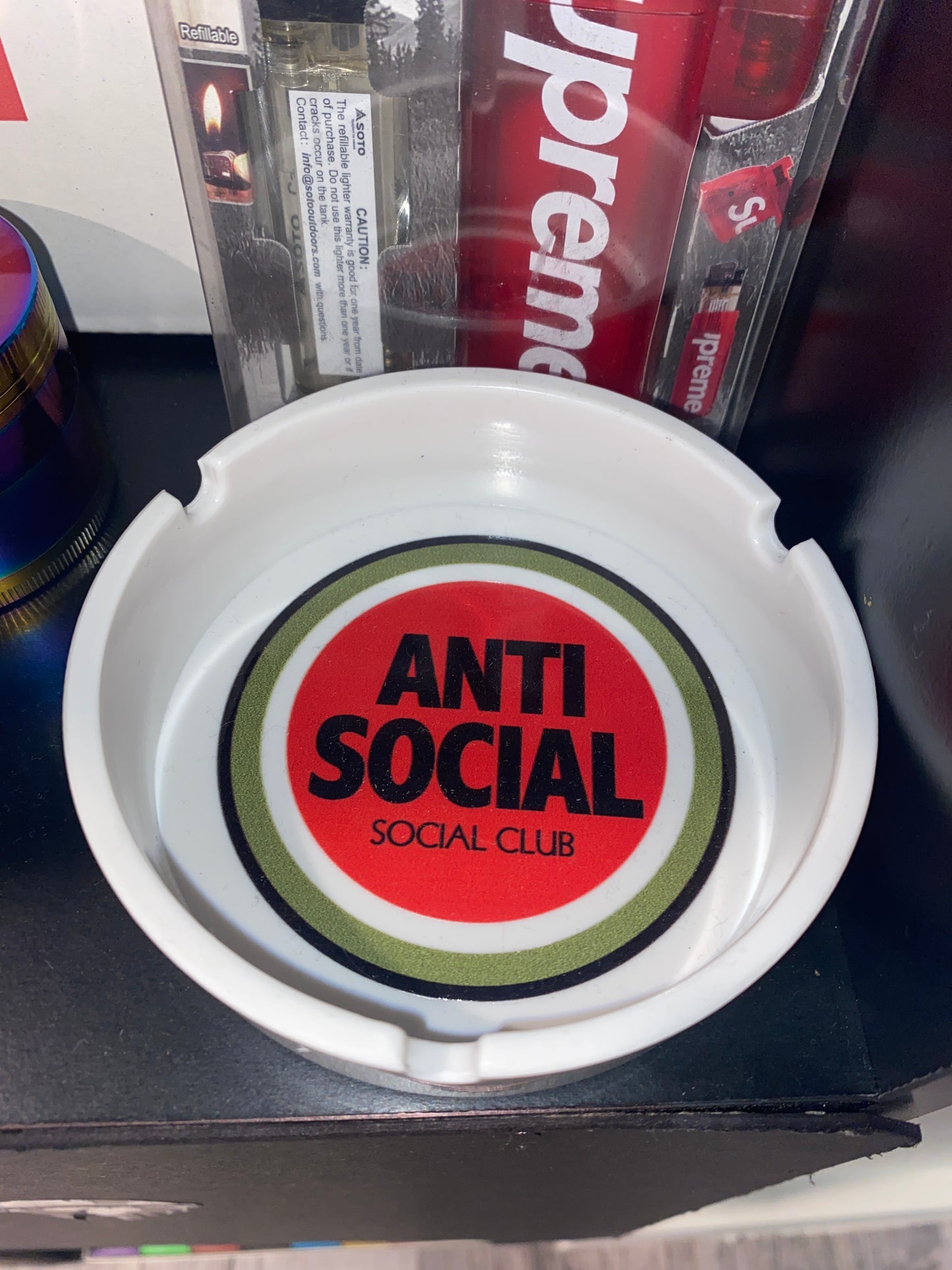 Anti Social Bulls Eye Ash Tray