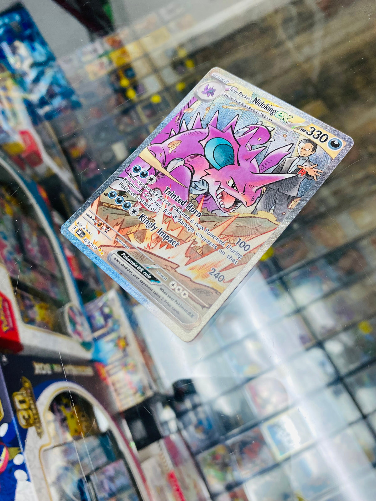 Team Rocket's Nidoking ex 233/182 Sv10: Destined Rivals Holo Pokemon Mint+