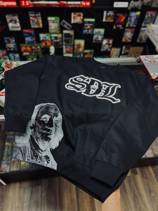 Sky’s Da Limit Black Crewneck Size Xlarge