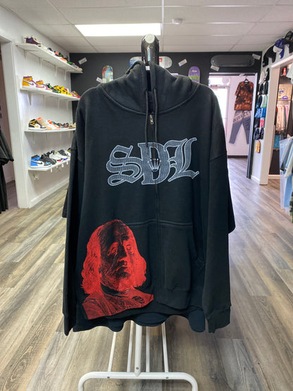 SDL Red Virgin Marry Zip-Up Hoodie