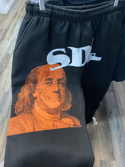 SDL Orange Benji Flared Sweatpants