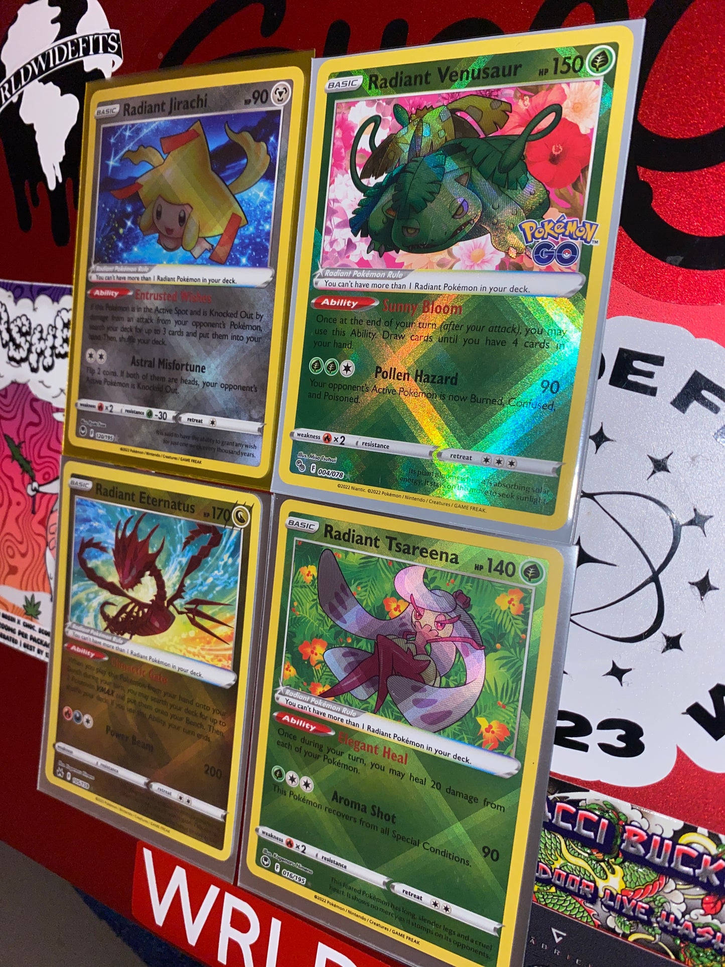 Set of 4 Radiant Holos