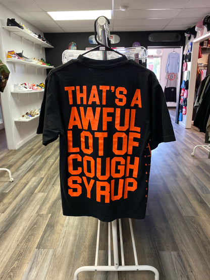ALOCS black/orange ml tee