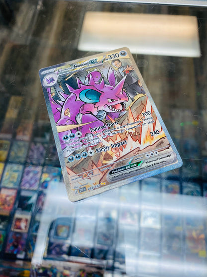 Team Rocket's Nidoking ex 233/182 Sv10: Destined Rivals Holo Pokemon Mint+