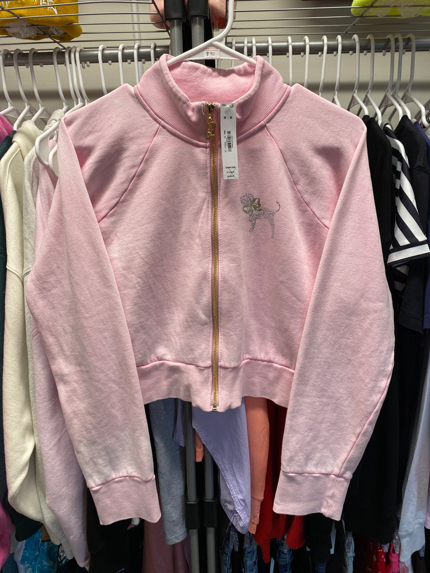 V.S Crewneck Zip Up