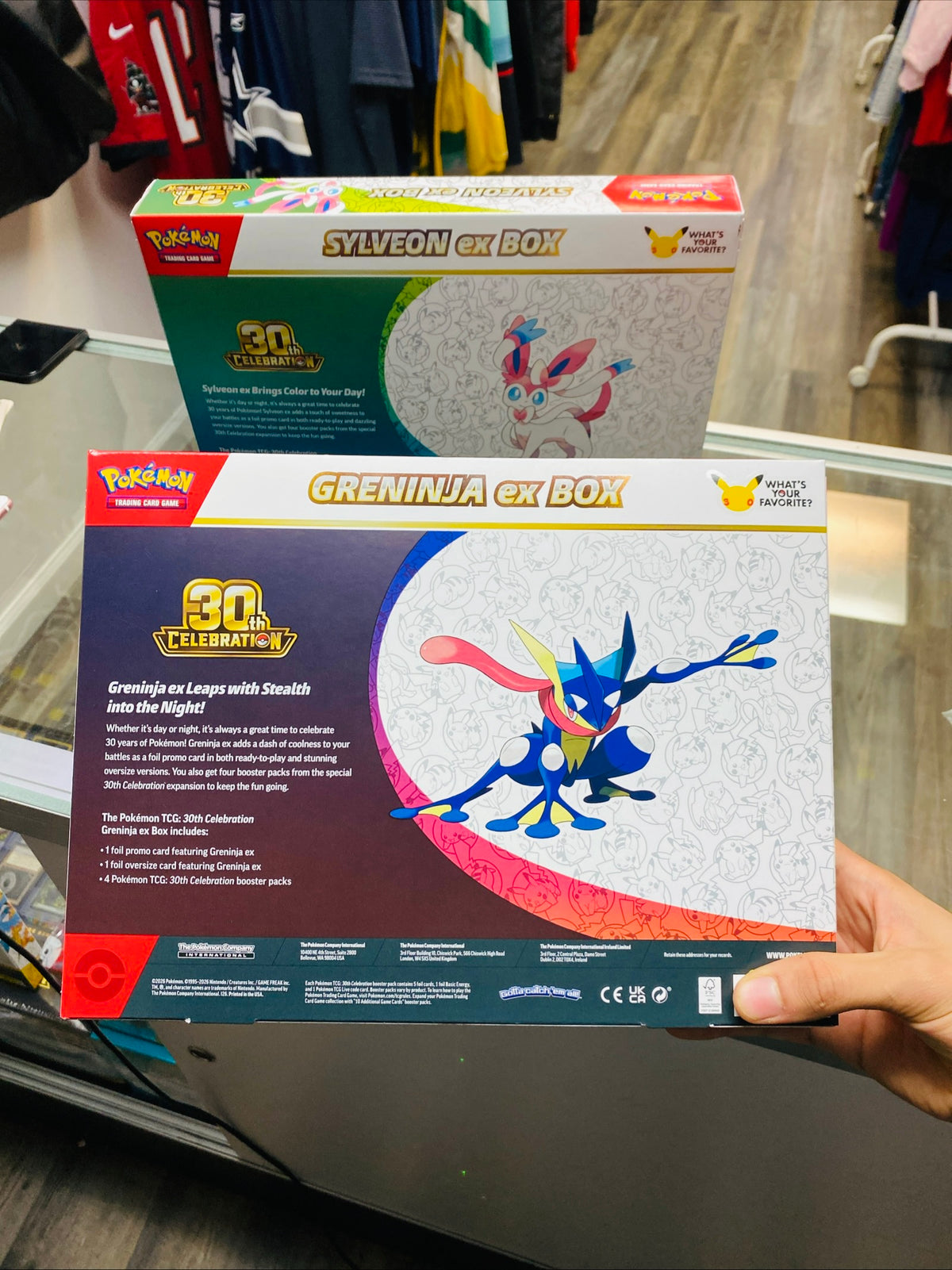 30th Celebration Set Of 2 Sylveon & Greninja EX Boxes Bundle Of 2