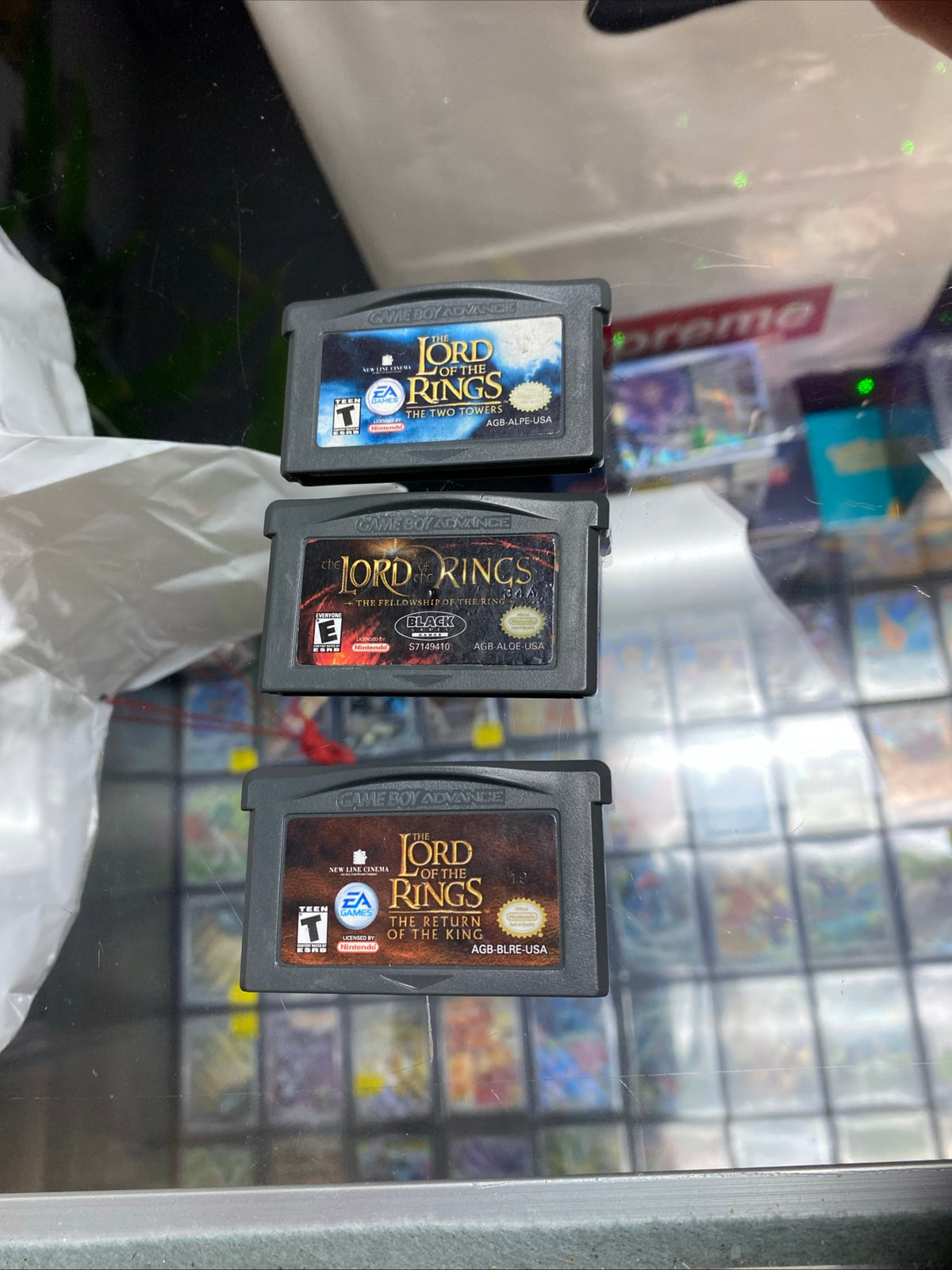 Set of 3 Lord Of The Rings Gameboy Advance