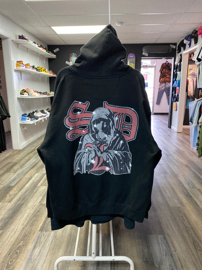 SDL Red Virgin Marry Zip-Up Hoodie