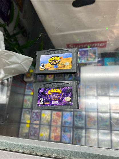 Set of 2 Crash Bandicoot Gameboy Advance
