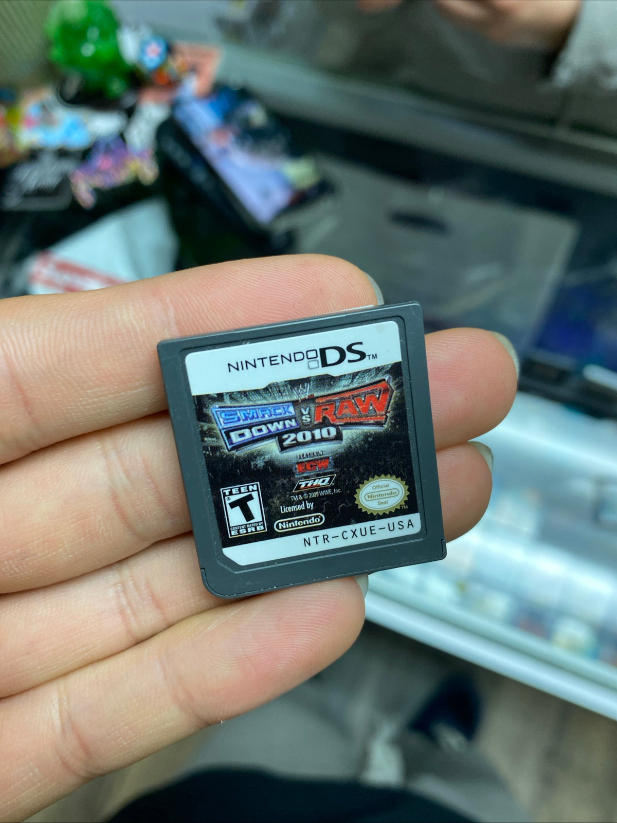 Set of 2 Nintendo DS Games WWE 2008 & 2010 Smack down VS Raw